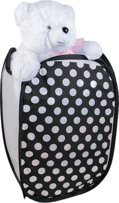 Корзина Доляна Горошек / 4590401 (черный)