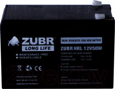 Аккумуляторная батарея Zubr HRL 12-50W