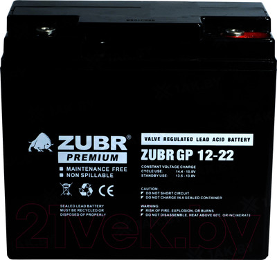 Аккумуляторная батарея Zubr GP 12V (22 А/ч)