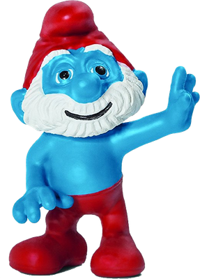 Фигурка коллекционная Schleich Гномик Папа Смурф / 20754