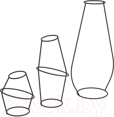 Набор ваз Eglo Bellshill 421395 (3шт, металл, черный)