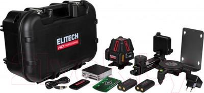 Лазерный нивелир Elitech LN 8D / 204735 (зеленый)