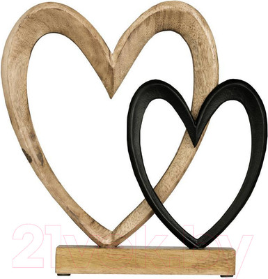 Статуэтка Eglo Сердца Tomamae 427557 (алюминий/дерево, натуральный/черный)