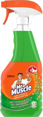 Средство для мытья стекол Mr. Muscle Утренняя роса Для стекол и поверхностей (530мл)
