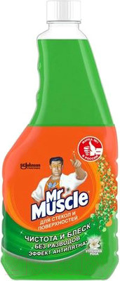 Средство для мытья стекол Mr. Muscle Утренняя роса (530мл, сменная бутылка)