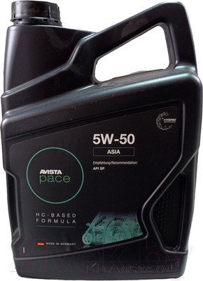 Моторное масло Avista Pace Asia 5W50 / 180481 (5л)