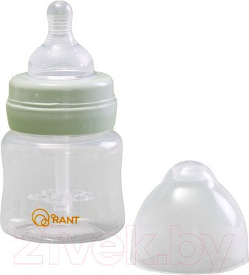 Бутылочка для кормления Rant Антиколиковая с силиконовой соской / 1002 (125мл, зеленый)