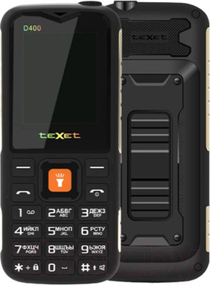 Мобильный телефон Texet TM-D400 (черный)