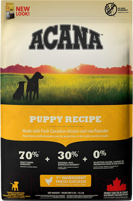 Сухой корм для собак Acana Puppy & Junior Recipe (17кг)