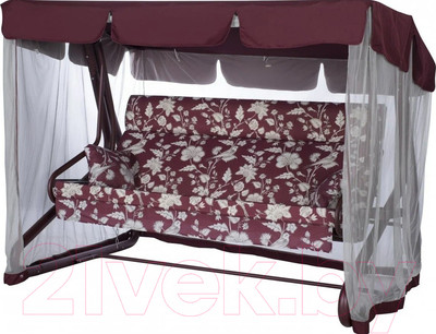 Качели садовые Удачная мебель Валенсия (винный 535)