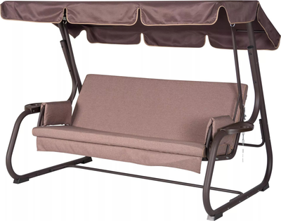 Качели садовые Удачная мебель Ибица (шоколад 613)