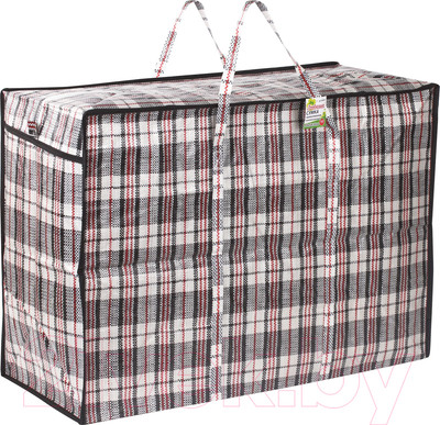 Сумка хозяйственная Любаша 604703 (черный/красный)