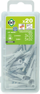 Дюбель универсальный ЕКТ 5х32 / B008008 (20шт)