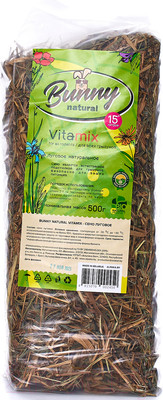 Сено для птиц и грызунов Bunny Луговое (15л/500г)