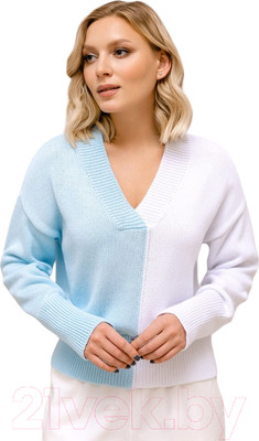 Джемпер Romgil РВ0023-ХЛ2  (р.170-84-90, бледно-голубой/белый)