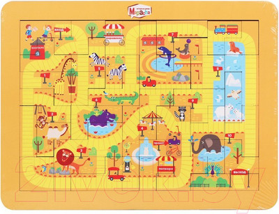 Развивающая игра Mapacha Прогулка по зоопарку / 962205