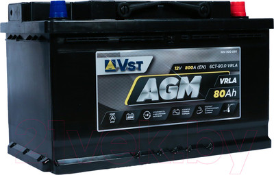 Автомобильный аккумулятор VST 580900080 (80 А/ч)