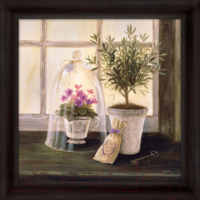 Картина Декарт Букет на окне 8Л1804 (в раме)