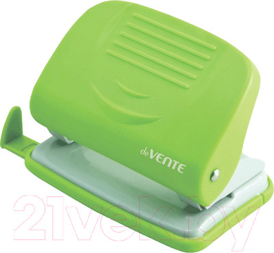 Дырокол deVente Neon / 4020329 (неоновый зеленый)