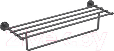 Полка для полотенца Aquatek Бетта AQ4615MB (черный матовый)