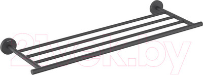 Полка для полотенца Aquatek Оберон AQ4222MB (черный матовый)