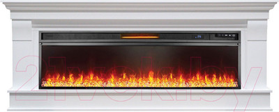 Каминокомплект Смолком Albion V42 Vision 42 LED (бьянко белый)