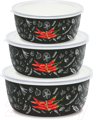 Набор мисок Appetite Chilli 1DM47PL (3шт)