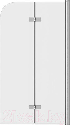 Стеклянная шторка для ванны Teymi Anni 80x140 / T00276 (прозрачное стекло/хром)