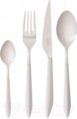 Набор столовых приборов Bugatti Ares ASBA-004F50 (24пр, матовая сталь/слоновая кость)