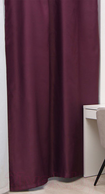 Штора Этель 10339913 (145x265, винный, блэкаут)
