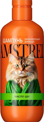 Шампунь для животных Amstrel Гипоаллергенный с маслом ши для кошек (300мл)