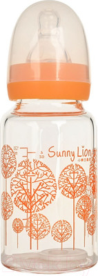 Бутылочка для кормления Pituso SN6136 (120мл, оранжевый)
