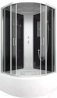 Душевая кабина IVA 90x90x215 / SC90CT (черный/тонированное стекло)