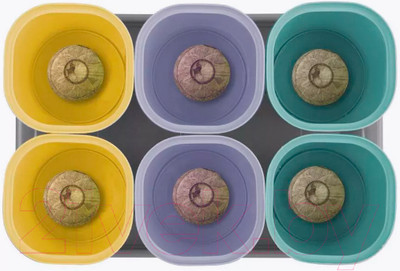 Набор горшков для рассады Ingreen For Green Republic / ING604510998 (400мл, микс)