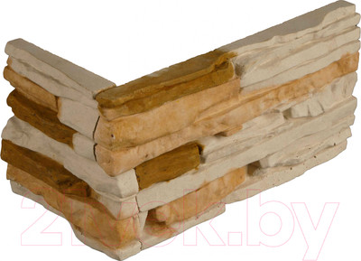 Декоративный камень бетонный Petra Спарта 05П1.У (белый/светло-коричневый)