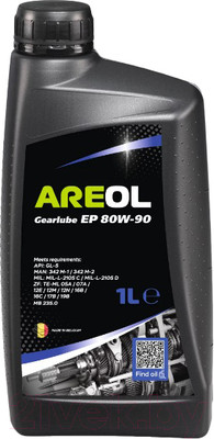 Трансмиссионное масло Areol Gearlube EP 80W90 / 80W90AR075 (1л)