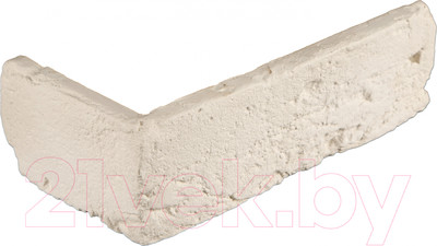 Декоративный камень гипсовый Petra Нью-Йорк угловой элемент А27.У (белый)