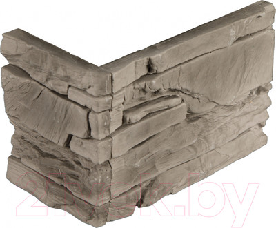 Декоративный камень гипсовый Petra Мадрид угловой элемент А07.33.У (антрацит)