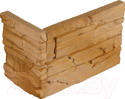 Декоративный камень гипсовый Petra Мадрид угловой элемент А07.23.У (коричневый)