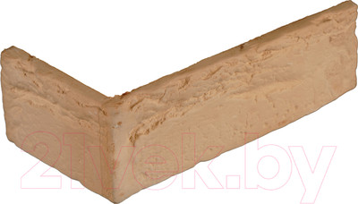 Декоративный камень гипсовый Petra Женева угловой элемент А04.21.У (бежевый/светло-коричневый)