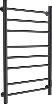 Полотенцесушитель электрический Маргроид Ferrum Вид 10 СНШ 80x40 (черный матовый, таймер справа)
