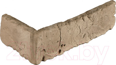 Декоративный камень гипсовый Petra Венеция угловой элемент А15.10.У (слоновая кость/серый)