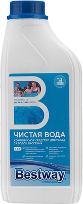 Средство для очистки бассейна Bestway Чистая вода 4 в 1 / OW1LBW (1л)