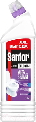 Чистящее средство для унитаза Sanfor Chlorum (1.5л)