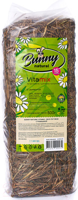 Сено для птиц и грызунов Bunny Луговое с ромашкой (15л/500г)