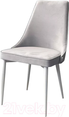 Стул M-City Nepal-P / 461MC05521 (светло-серый BM-4 велюр/белый)
