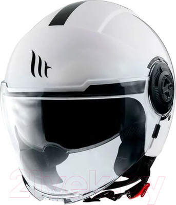 Мотошлем MT Helmets Viale SV Solid A0 (S, белый перламутр)