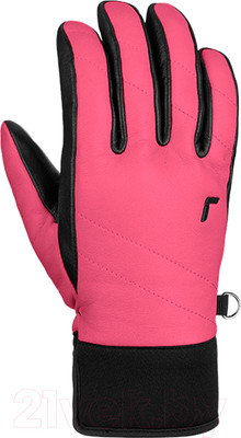 Перчатки лыжные Reusch Juliette / 6331122_3686 (р-р 7.5, Pink/Black Inch)