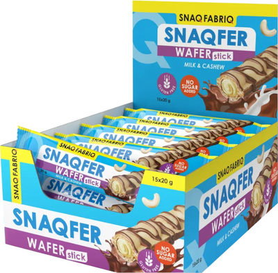 Набор протеиновых батончиков Snaq Fabriq С молочно-ореховой пастой (28x20г)