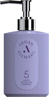 Оттеночный шампунь для волос AllMasil 5 Salon No Yellow Shampoo Против желтизны (500мл)